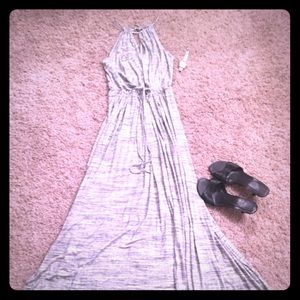 Banana Republic Key hole gray lightweight dress